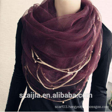 Fashion female viscose lace long scarf/shawl